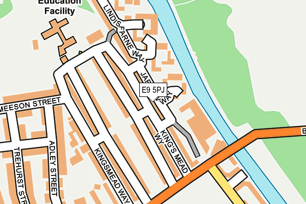 E9 5PJ map - OS OpenMap – Local (Ordnance Survey)