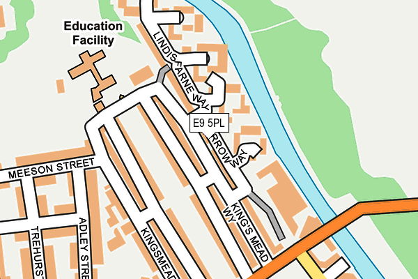 E9 5PL map - OS OpenMap – Local (Ordnance Survey)