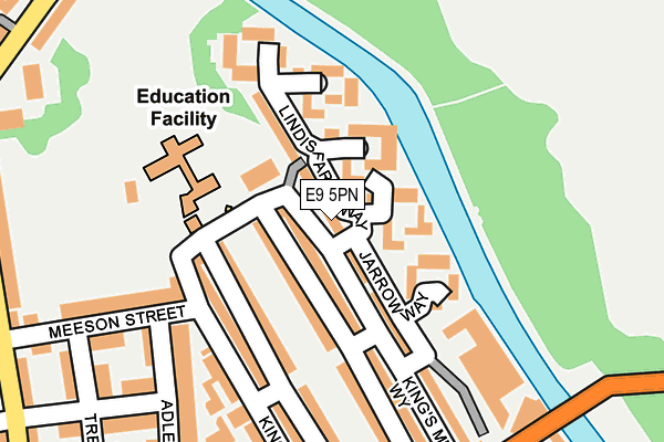 E9 5PN map - OS OpenMap – Local (Ordnance Survey)