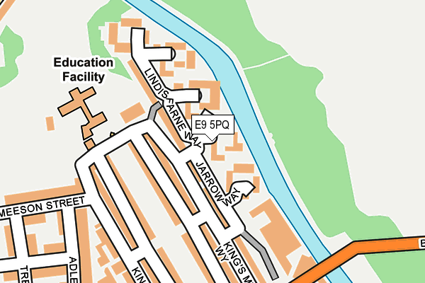 E9 5PQ map - OS OpenMap – Local (Ordnance Survey)