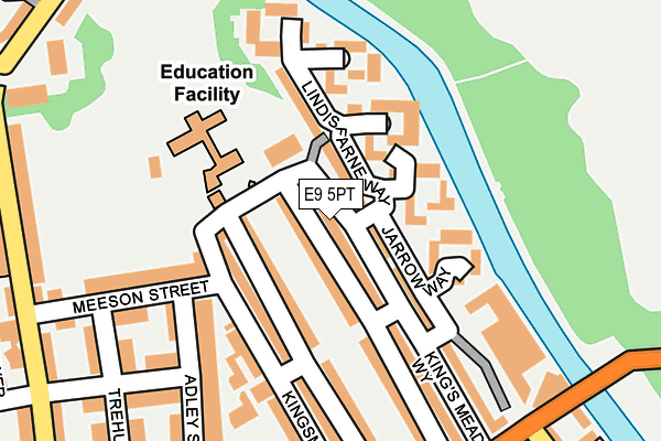 E9 5PT map - OS OpenMap – Local (Ordnance Survey)