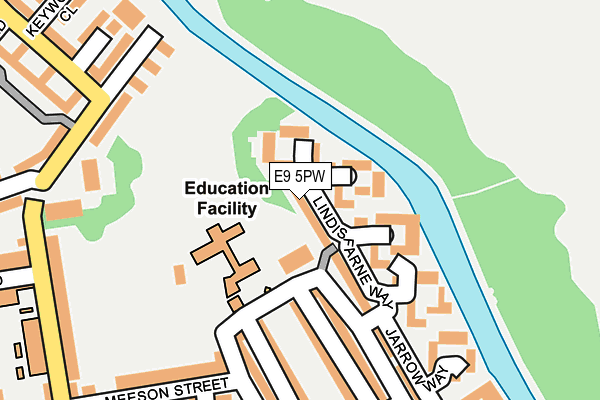 E9 5PW map - OS OpenMap – Local (Ordnance Survey)