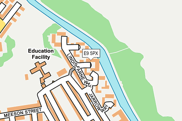 E9 5PX map - OS OpenMap – Local (Ordnance Survey)