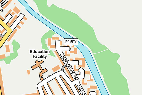 E9 5PY map - OS OpenMap – Local (Ordnance Survey)