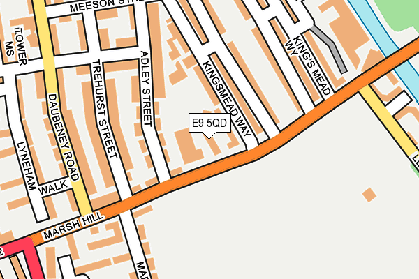 E9 5QD map - OS OpenMap – Local (Ordnance Survey)