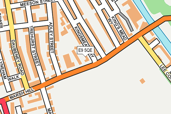 E9 5QE map - OS OpenMap – Local (Ordnance Survey)