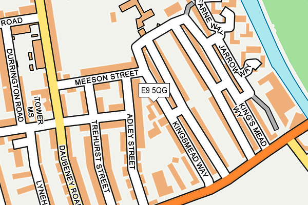 E9 5QG map - OS OpenMap – Local (Ordnance Survey)