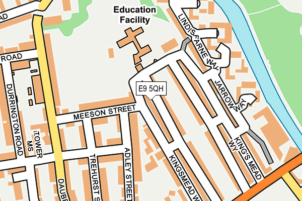 E9 5QH map - OS OpenMap – Local (Ordnance Survey)