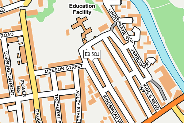 E9 5QJ map - OS OpenMap – Local (Ordnance Survey)