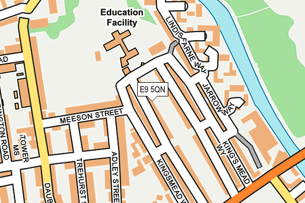 E9 5QN map - OS OpenMap – Local (Ordnance Survey)