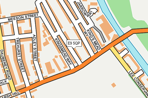 E9 5QP map - OS OpenMap – Local (Ordnance Survey)
