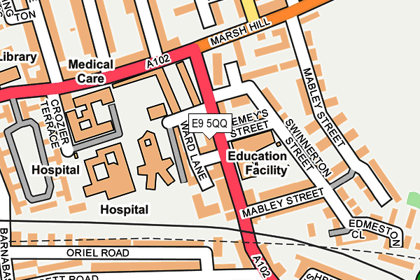 E9 5QQ map - OS OpenMap – Local (Ordnance Survey)