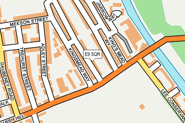 E9 5QR map - OS OpenMap – Local (Ordnance Survey)