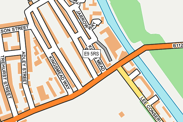 E9 5RS map - OS OpenMap – Local (Ordnance Survey)