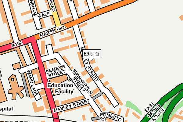 E9 5TQ map - OS OpenMap – Local (Ordnance Survey)