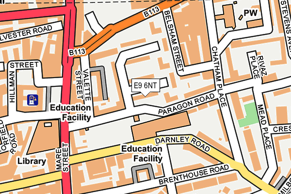E9 6NT map - OS OpenMap – Local (Ordnance Survey)