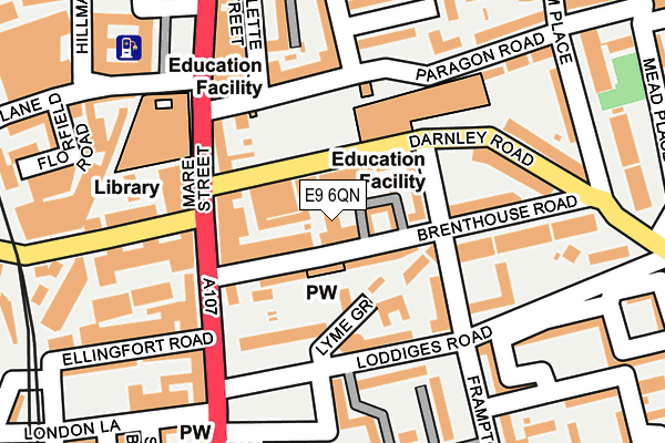 E9 6QN map - OS OpenMap – Local (Ordnance Survey)