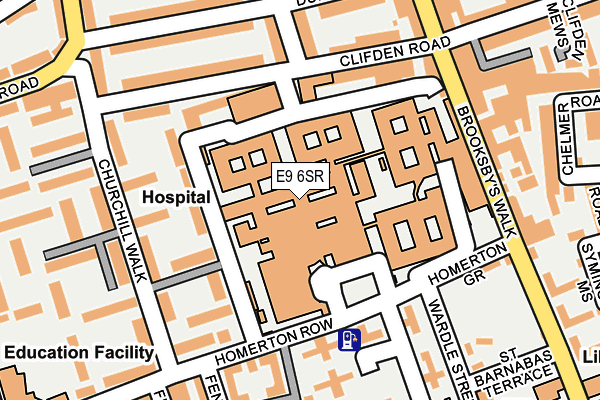 E9 6SR map - OS OpenMap – Local (Ordnance Survey)