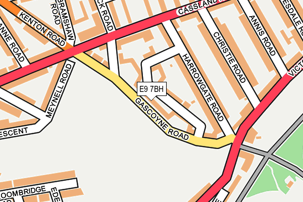 E9 7BH map - OS OpenMap – Local (Ordnance Survey)