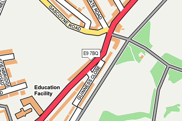 E9 7BQ map - OS OpenMap – Local (Ordnance Survey)