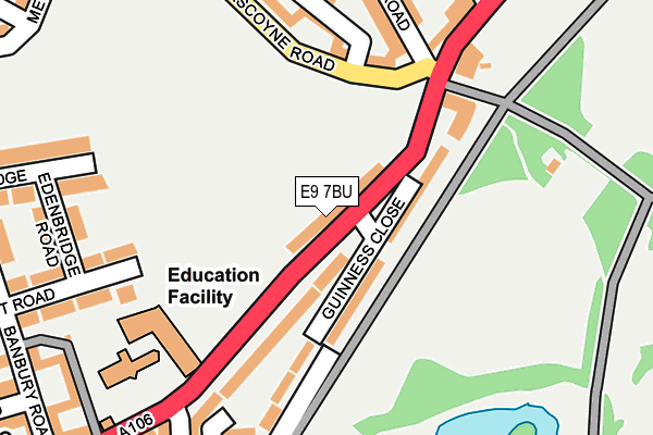 E9 7BU map - OS OpenMap – Local (Ordnance Survey)