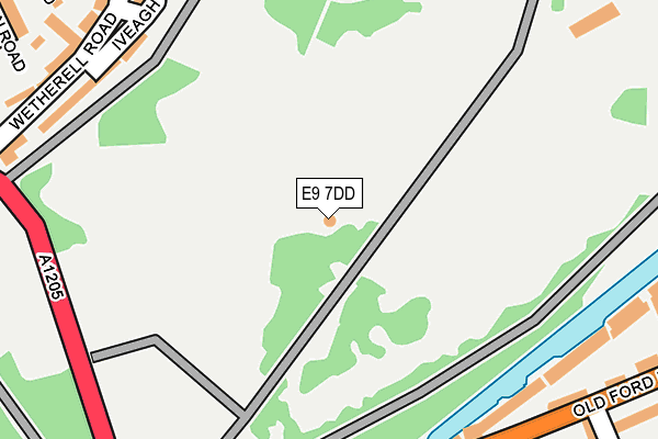 E9 7DD map - OS OpenMap – Local (Ordnance Survey)