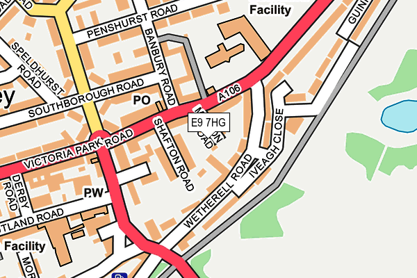 E9 7HG map - OS OpenMap – Local (Ordnance Survey)