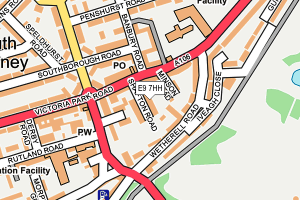 E9 7HH map - OS OpenMap – Local (Ordnance Survey)