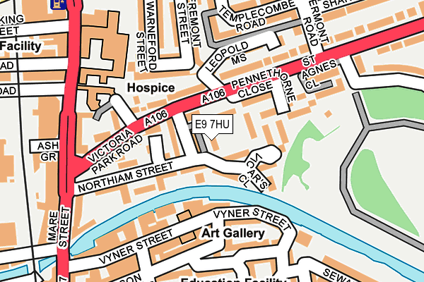 E9 7HU map - OS OpenMap – Local (Ordnance Survey)