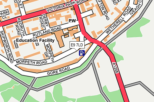 E9 7LD map - OS OpenMap – Local (Ordnance Survey)