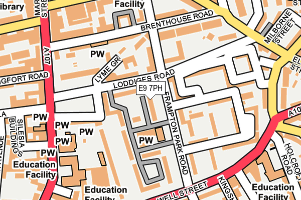 E9 7PH map - OS OpenMap – Local (Ordnance Survey)