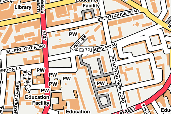 E9 7PJ map - OS OpenMap – Local (Ordnance Survey)