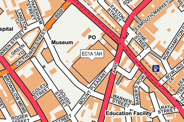 EC1A 1AH map - OS OpenMap – Local (Ordnance Survey)