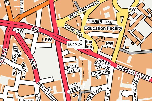 EC1A 2AT map - OS OpenMap – Local (Ordnance Survey)