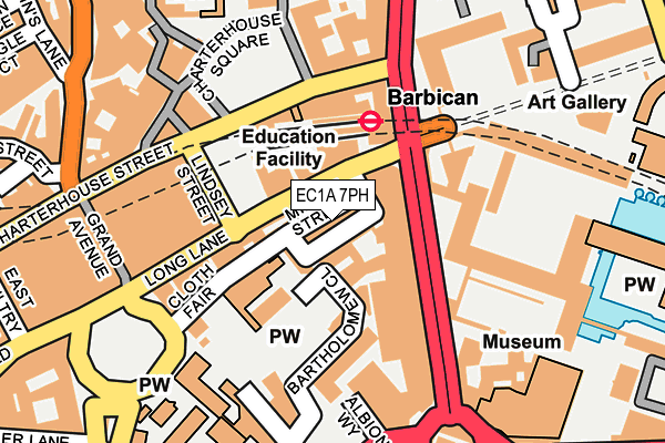 EC1A 7PH map - OS OpenMap – Local (Ordnance Survey)