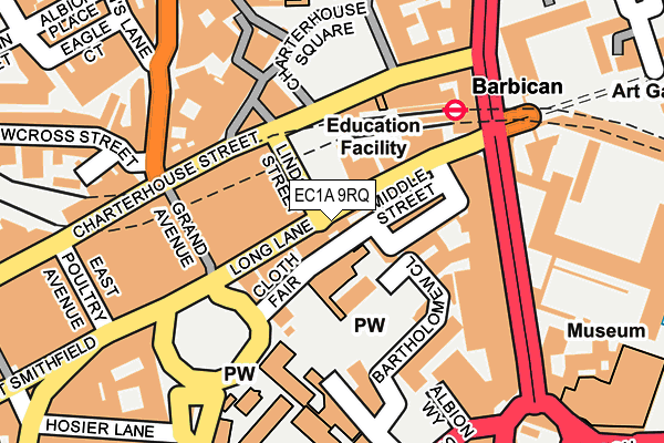 EC1A 9RQ map - OS OpenMap – Local (Ordnance Survey)