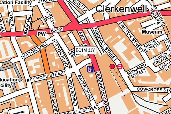 EC1M 3JY map - OS OpenMap – Local (Ordnance Survey)