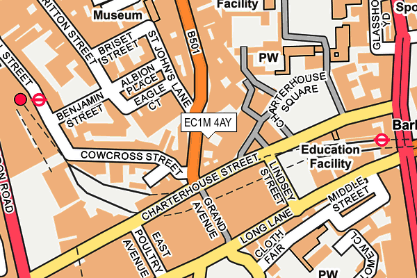 EC1M 4AY map - OS OpenMap – Local (Ordnance Survey)