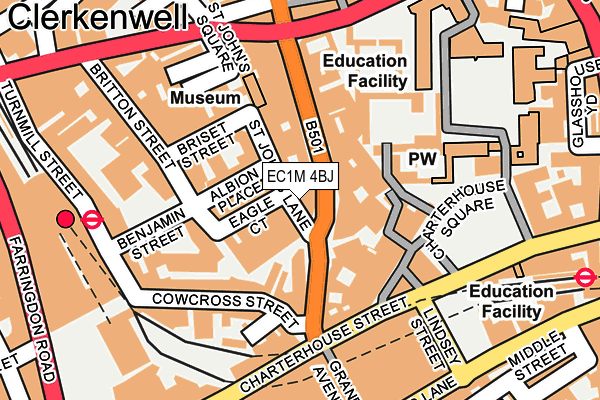 Map of PROVOKE LONDON LIMITED at local scale