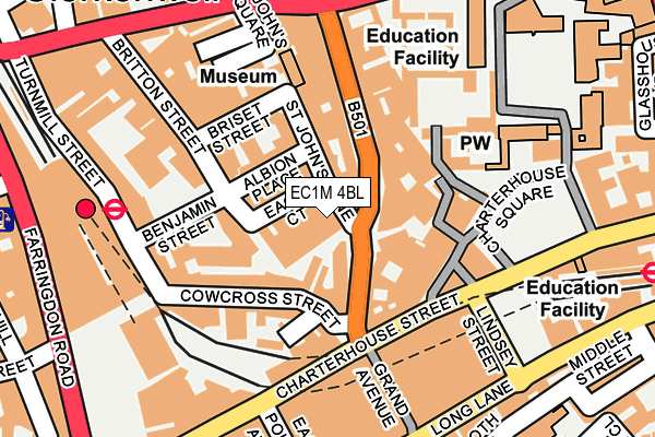 EC1M 4BL map - OS OpenMap – Local (Ordnance Survey)