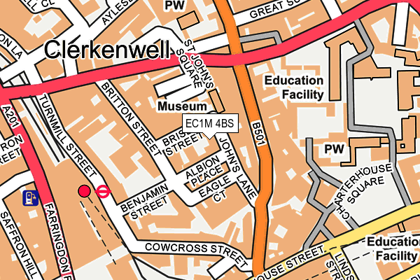 EC1M 4BS map - OS OpenMap – Local (Ordnance Survey)