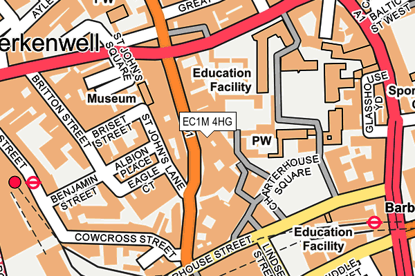 EC1M 4HG map - OS OpenMap – Local (Ordnance Survey)