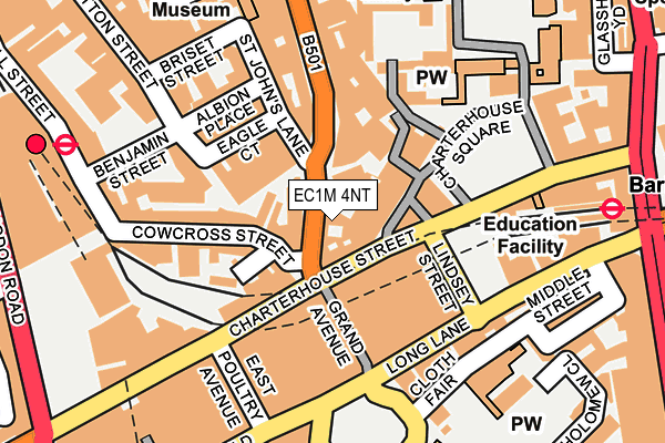 EC1M 4NT map - OS OpenMap – Local (Ordnance Survey)