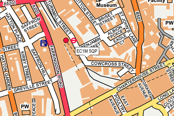 EC1M 5QP map - OS OpenMap – Local (Ordnance Survey)