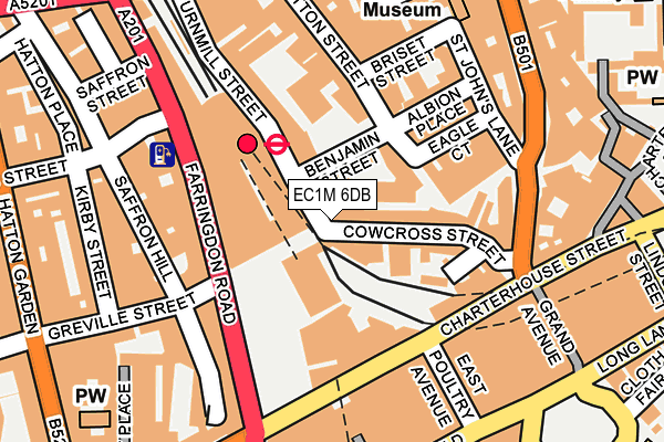 EC1M 6DB map - OS OpenMap – Local (Ordnance Survey)