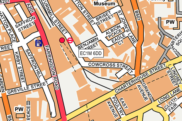 EC1M 6DD map - OS OpenMap – Local (Ordnance Survey)