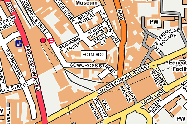 EC1M 6DG map - OS OpenMap – Local (Ordnance Survey)