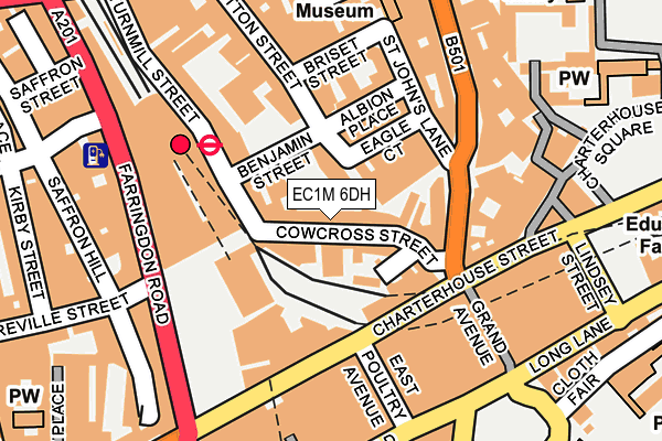 EC1M 6DH map - OS OpenMap – Local (Ordnance Survey)