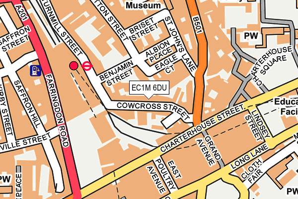 EC1M 6DU map - OS OpenMap – Local (Ordnance Survey)