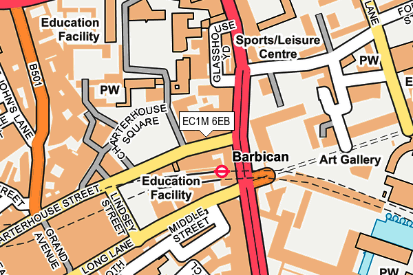 EC1M 6EB map - OS OpenMap – Local (Ordnance Survey)